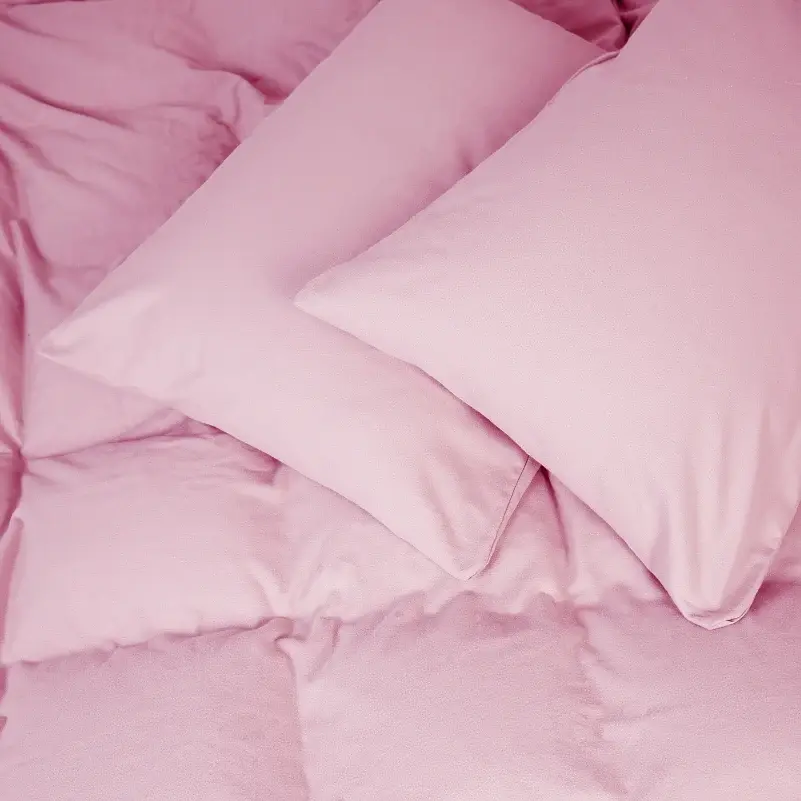 Комплект постільної білизни MirSon Фланель 008 Pink 160х220 см рожевий (2200009651144)