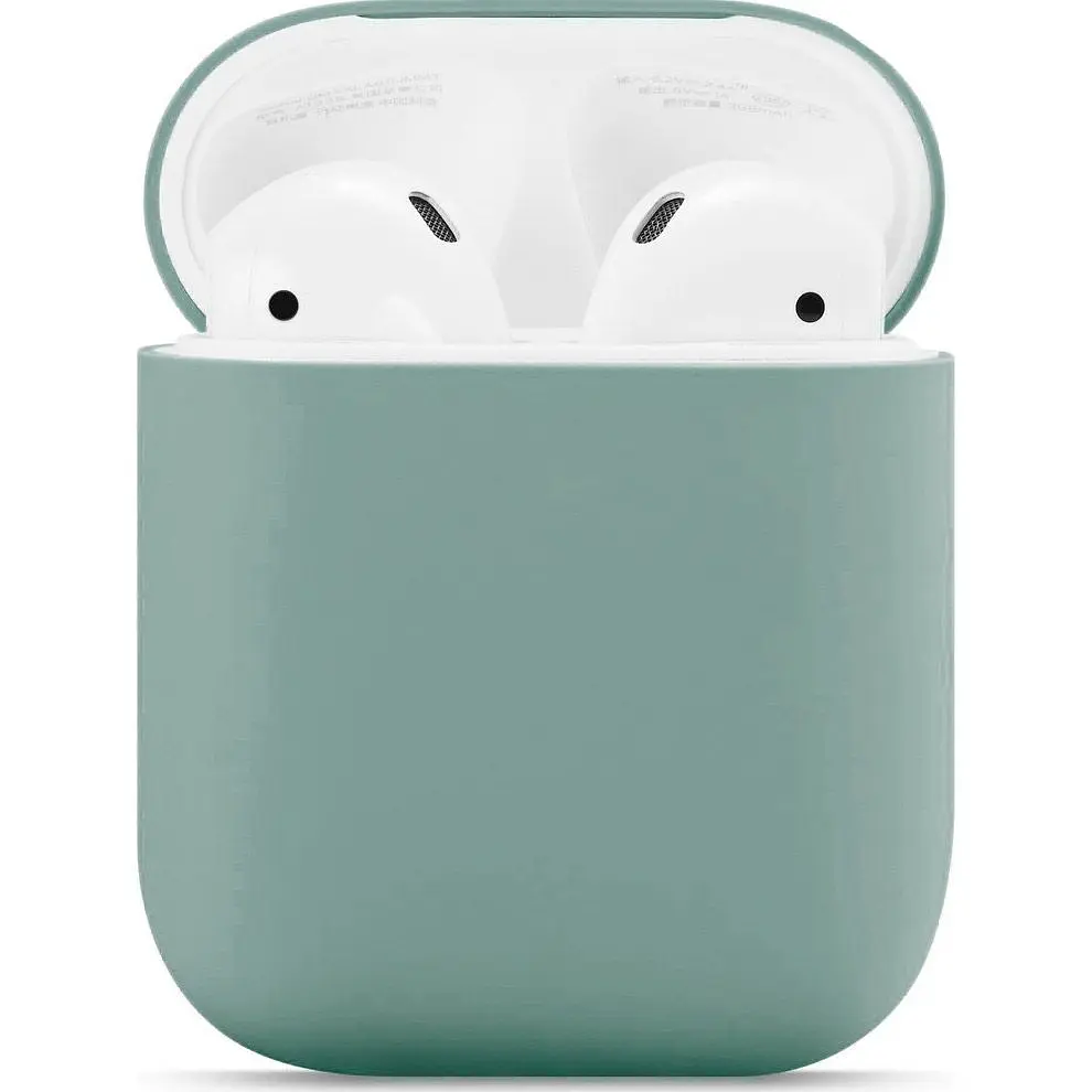 Чохол для навушників New Silicone Case для AirPods 2 Dark Night Green [52811] - фото 2
