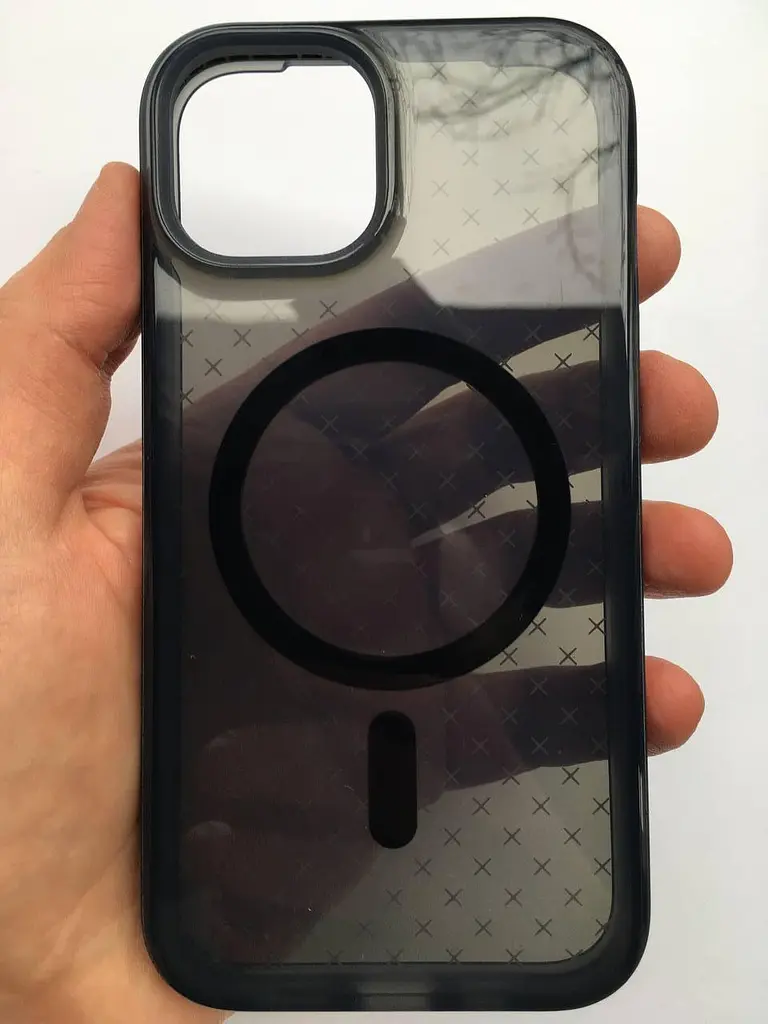 Оригінальний протиударний чохол для iPhone 14/13 Tech21 Evo Check MagSafe Black T21-9817 силіконовий - фото 4