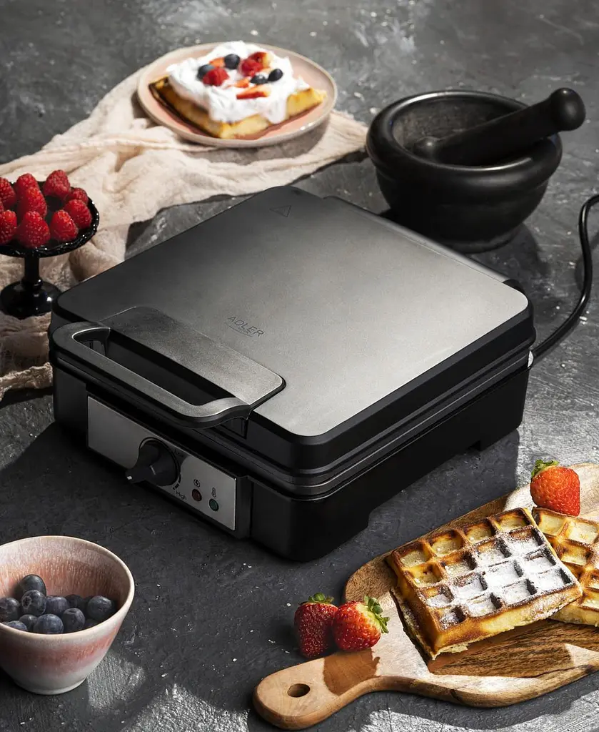 Электрическая вафельница Adler AD 3049 4 бельгийские вафли - фото 6