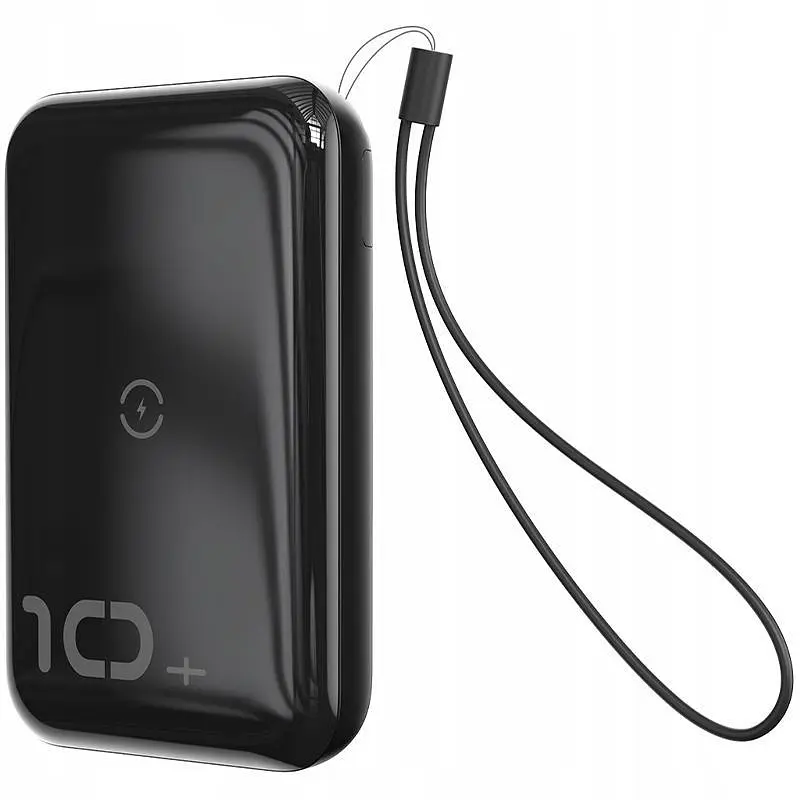 Портативна батарея Powerbank Baseus Xiaomini S Wireless Charger 10000 mAh PPXFF10W-01 Black - фото 5