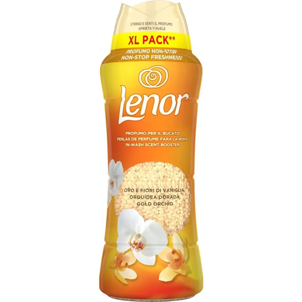 Кондиціонер для білизни Lenor Парфумовані гранули Золота орхідея та ваніль 495 г (8700216704809)