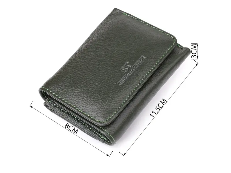 Маленький гаманець зручного формату з натуральної шкіри ST Leather 11.5х8х3 см acs0029650 - фото 3