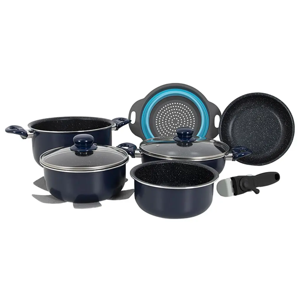 Набір посуду Gimex Cookware Set induction 9 предметів Blue (6977225) - фото 11