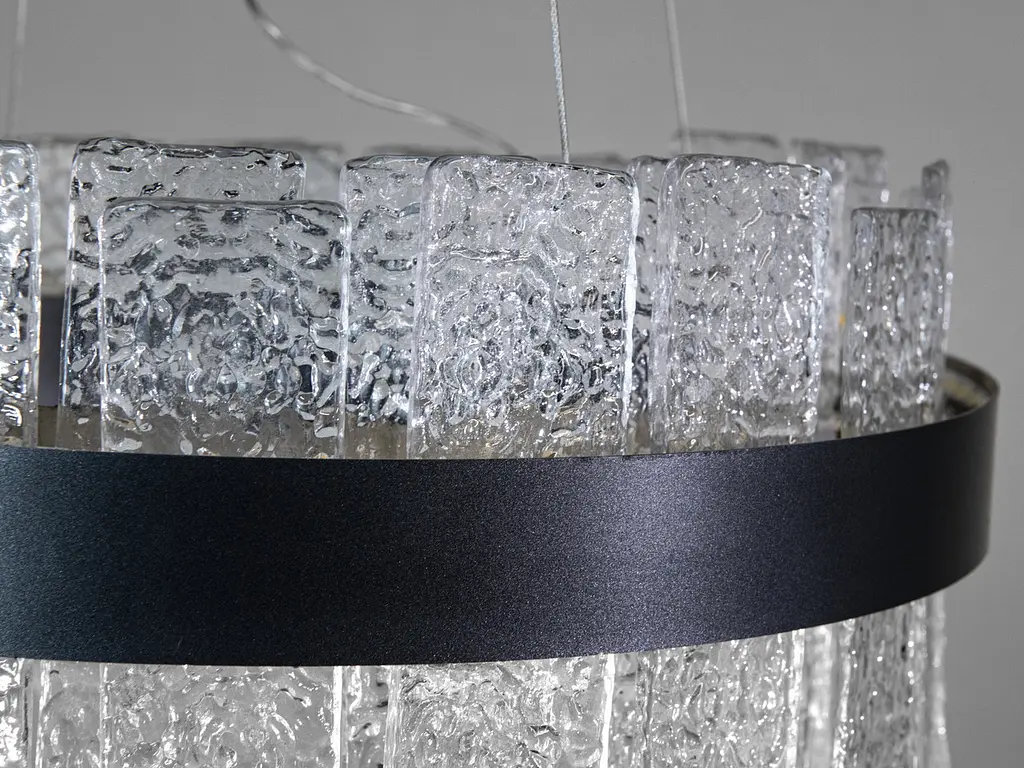 Люстра стельова LED Diasha 817/400PB, 90W, 4950 лм, чорний, кришталева, для коридору, вітальні, спальні, кухні, офісу - фото 5