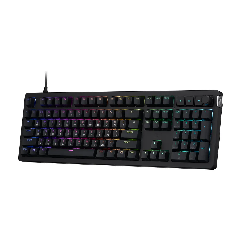 Клавіатура HyperX Alloy Rise PBT HX Red USB UA Black (7G7A3AA) - фото 3