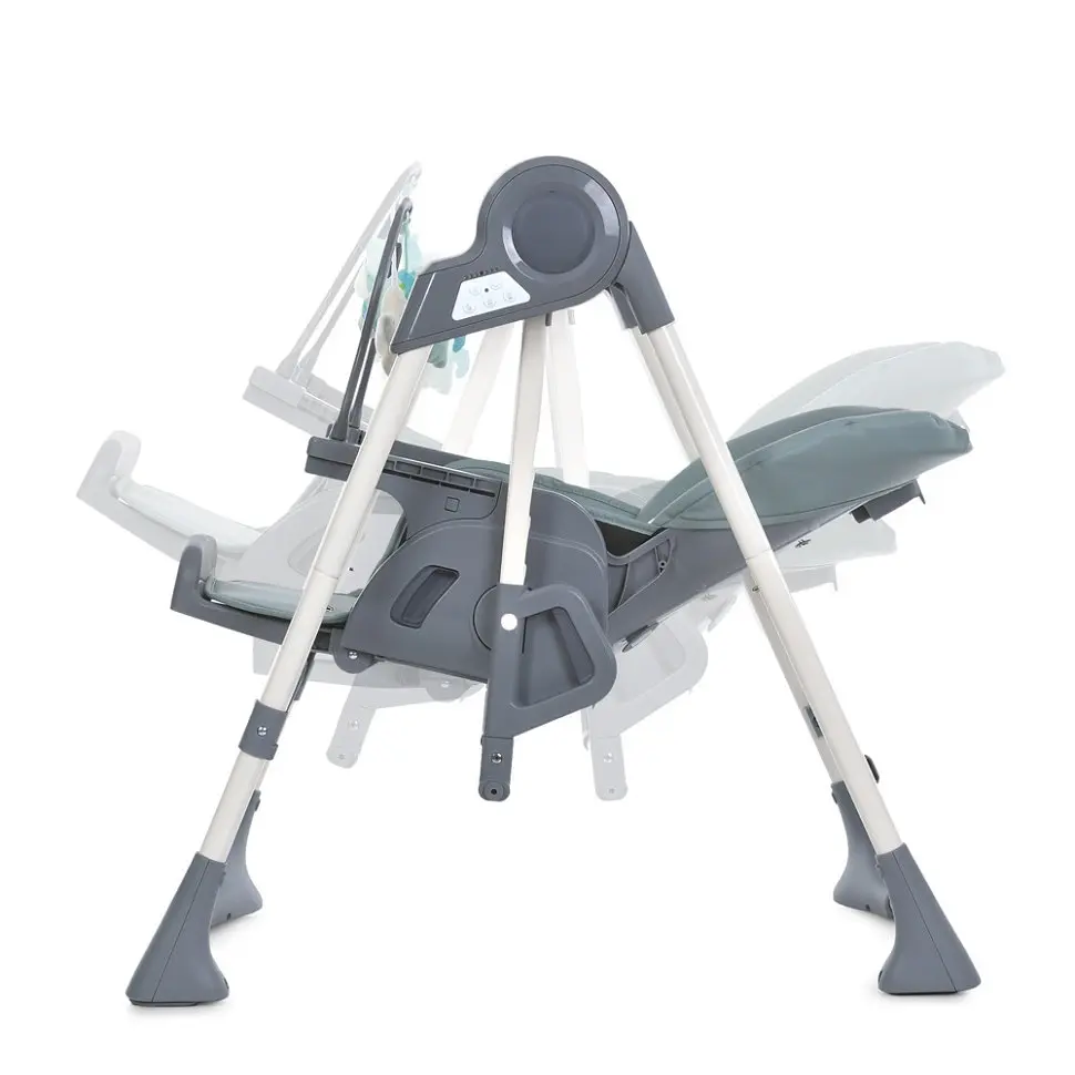 Стульчик-качалка для кормления El Camino SWAN ME 1087-G Pale Green - фото 8