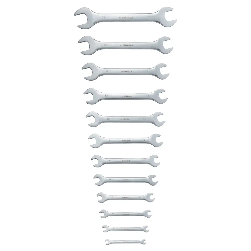 Ключі ріжкові Sigma 12 шт 6-32 мм CrV satine (6010331) - фото 3