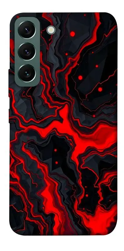 TPU чохол Demsky Black red marble для Samsung Galaxy S22