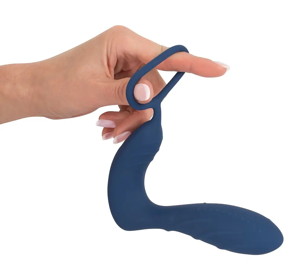 Стимулятор простати You2Toys Prostate Plug, 14.5 см (синій) - фото 4