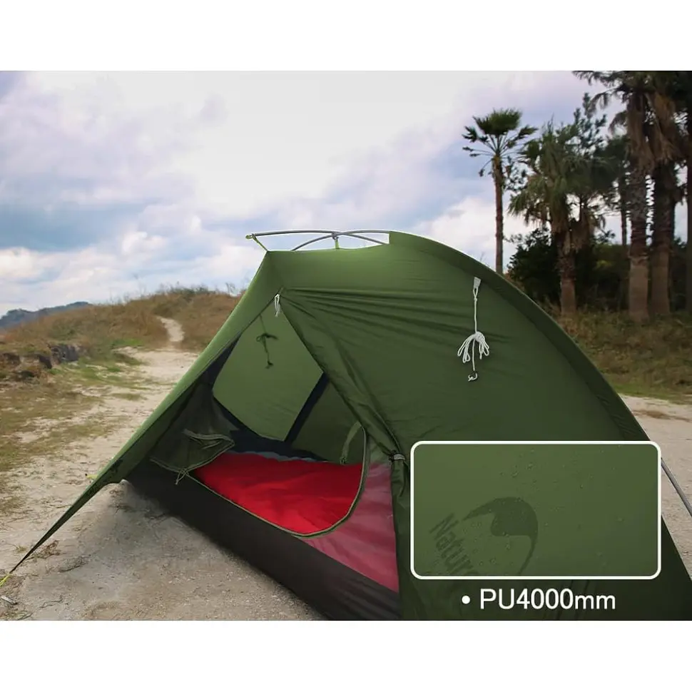 Палатка двухместная Naturehike Tagar NH17T180-J, темно зеленая - фото 5