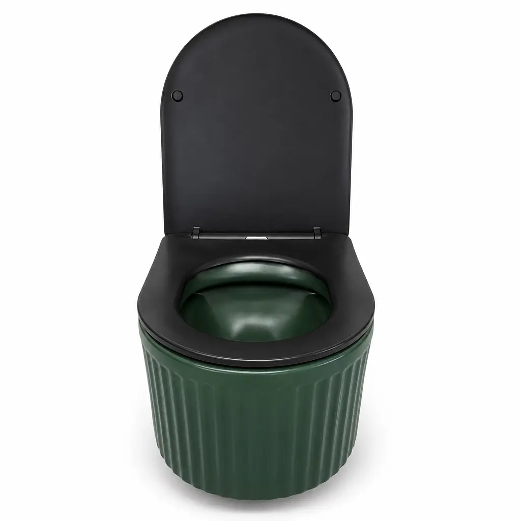 Підвісний безободковий унітаз VBI Torcello Tornado 49x36 см emerald VBI-020802 - фото 5