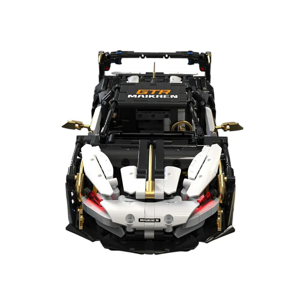 Конструктор Ramiz "Спортивный автомобиль" белый/черный 1242 шт. - фото 7