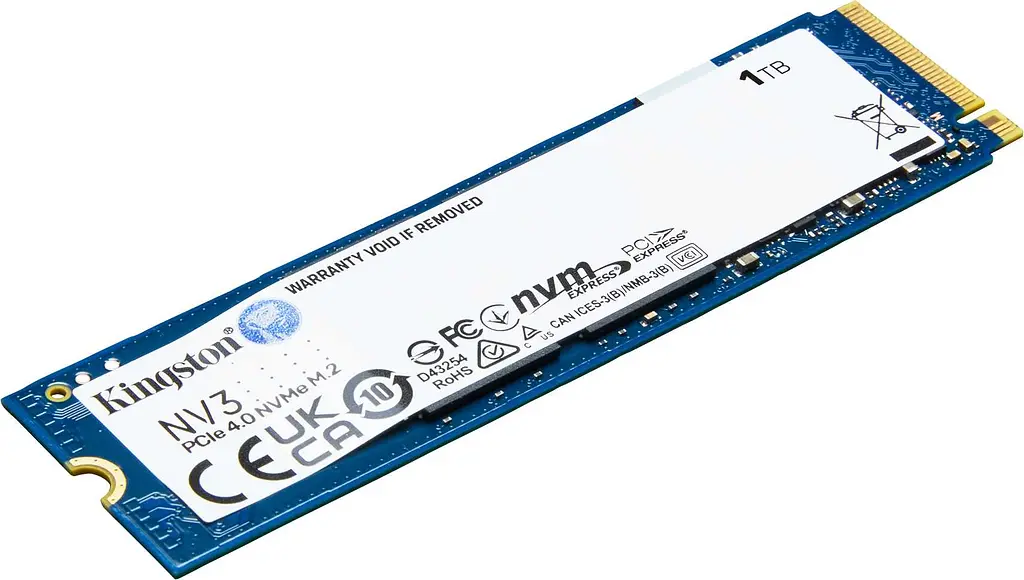 Накопичувач SSD Kingston NV3 M.2 2280 PCIe 4.0 x4 NVMe 3D TLC 1TB (SNV3S/1000G) - фото 2