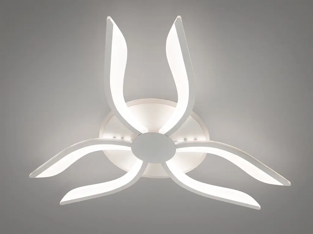 Люстра стельова LED Diasha 2481/6WH, 60W, 3200K-6500K, білий акрил, сучасний стиль, з пультом, для дому - фото 3