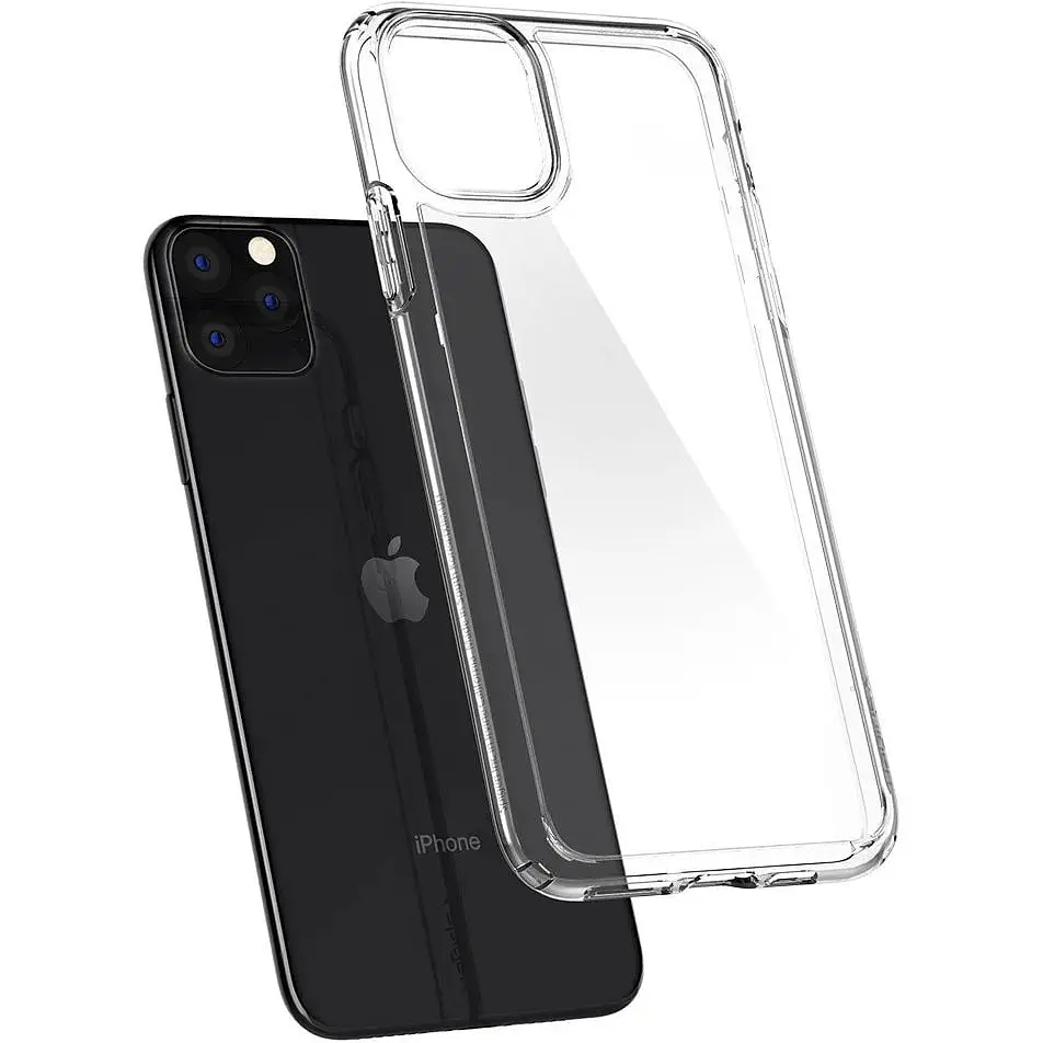Оригинальный противоударный чехол Spigen Ultra Hybrid для iPhone 11 Pro Max (6.5") прозрачный 075CS27135 - фото 5