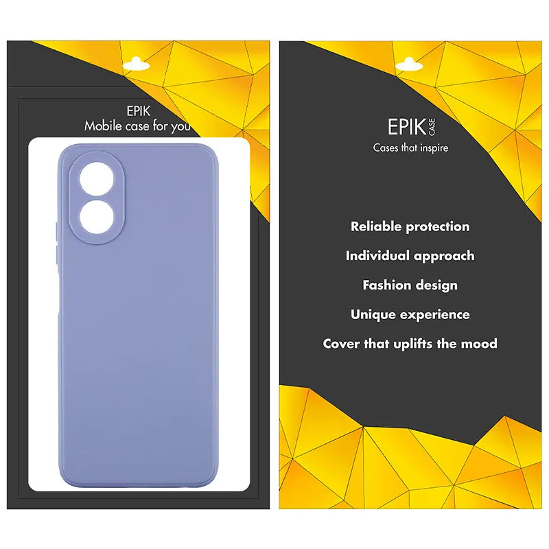 Силіконовий чохол Candy Full Camera для Oppo A58 4G Блакитний / Mist blue - фото 6