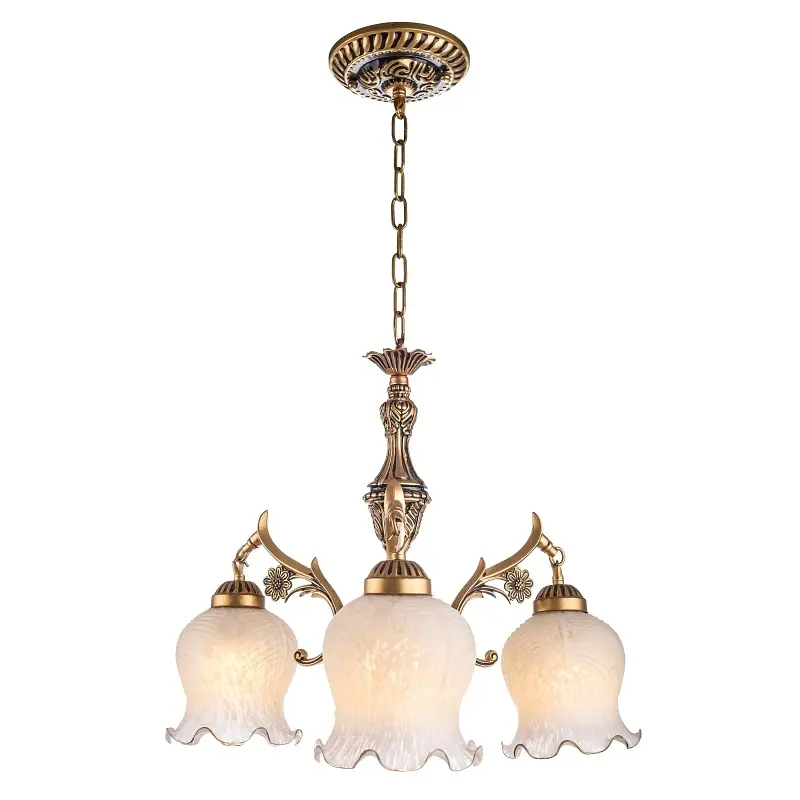 Люстра подвесная Brille классическая E27 60W PB (BKL-038S/3) - фото 3