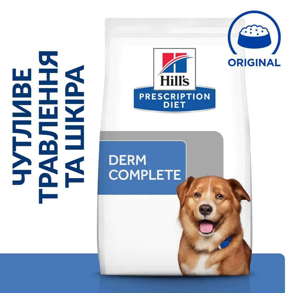 Сухий корм Hill’s Prescription Diet Derm Complete для собак при харчовій алергії та атопічному дерматиті, 12 к - фото 2