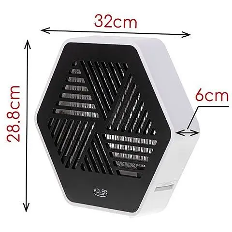 Лампа для знищення комах Adler AD 7939 настінна 8 Вт до 30 м² 32х6х28.8 см - фото 2