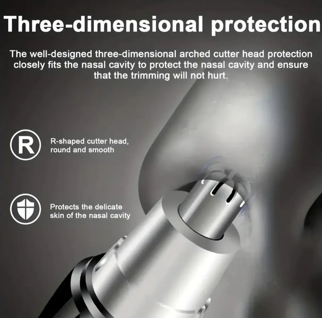 Электрический триммер для носа, шеи, ушей и бровей для мужчин и женщин - фото 8
