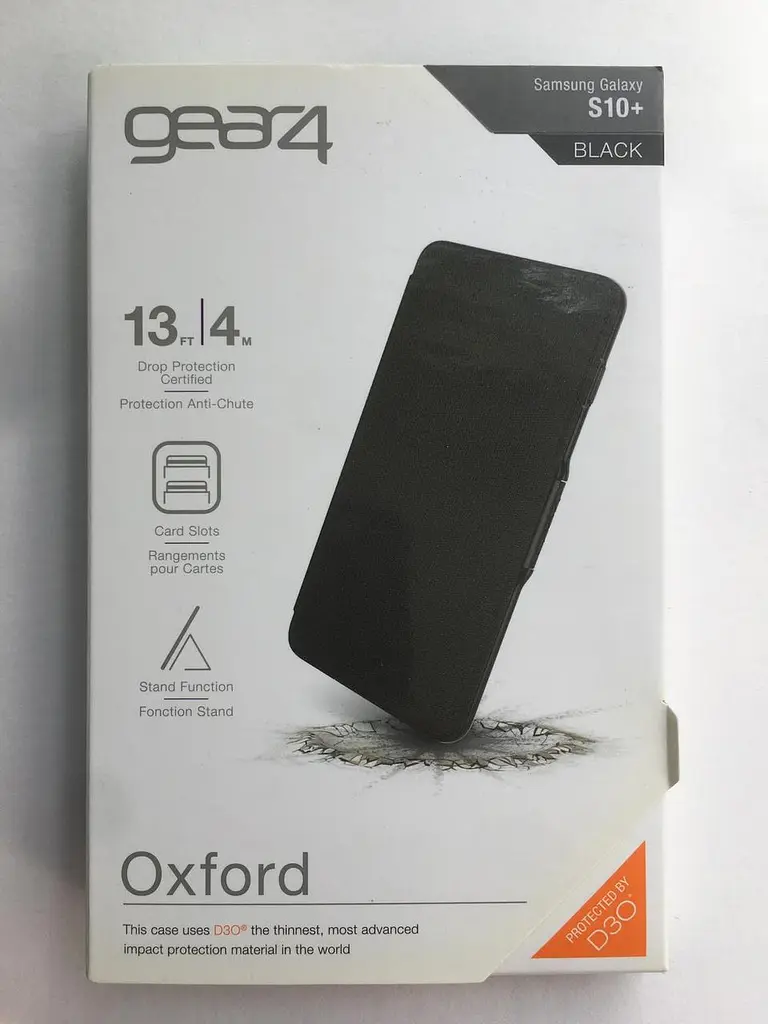 Протиударний чохол-книжка з відділенням для кредитних карток/прав GEAR4 Oxford Folio Samsung S10 Plus (6.4") Black - фото 8