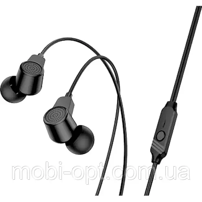 HF Borofone BM64 +мікрофон earphones black (BM64B) - фото 2