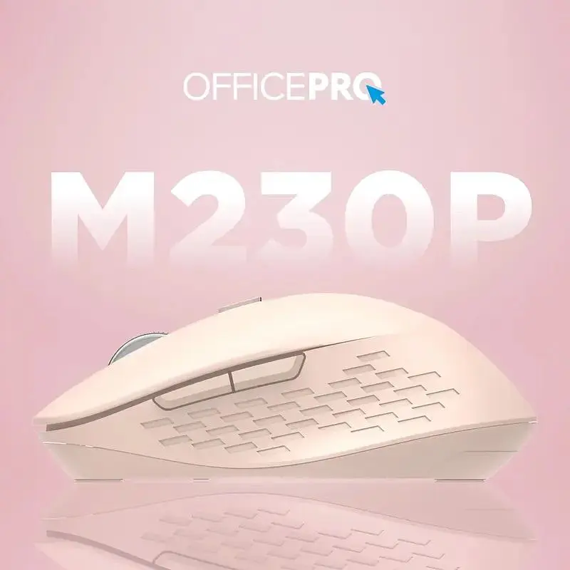 Мышь OfficePro Wireless розовая (M230P) - фото 7