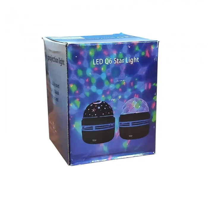 Нічник-проєктор Магічна куля Led Mini Magic Ball, світлодіодний проєктор диско куля RGB - фото 3