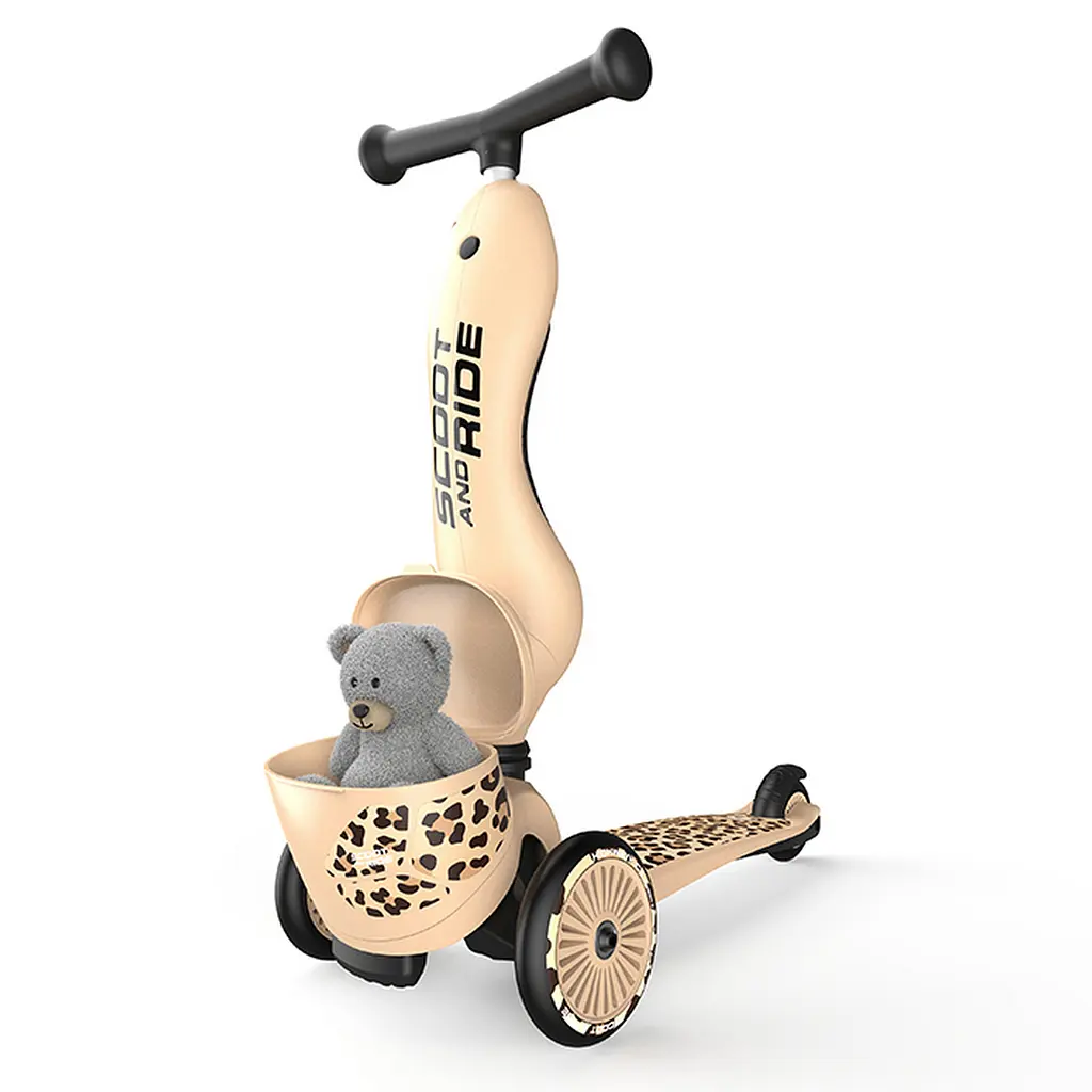 Самокат-трансформер 2 в 1 Scoot and Ride Highwaykick-1 Lifestyle, леопардовый - фото 5