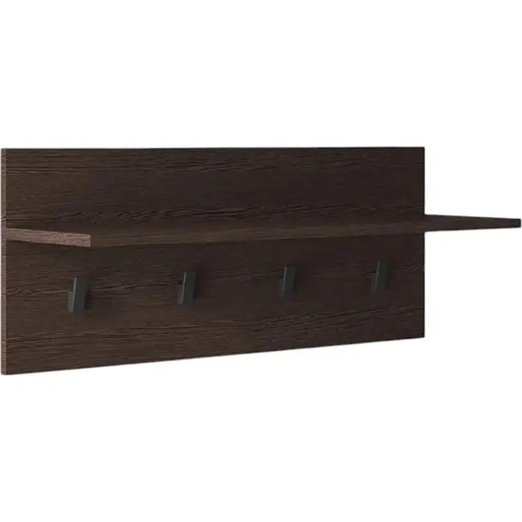 Вешалка настенная VAYS для одежды на 4 крючка с полкой M-46 - фото 3