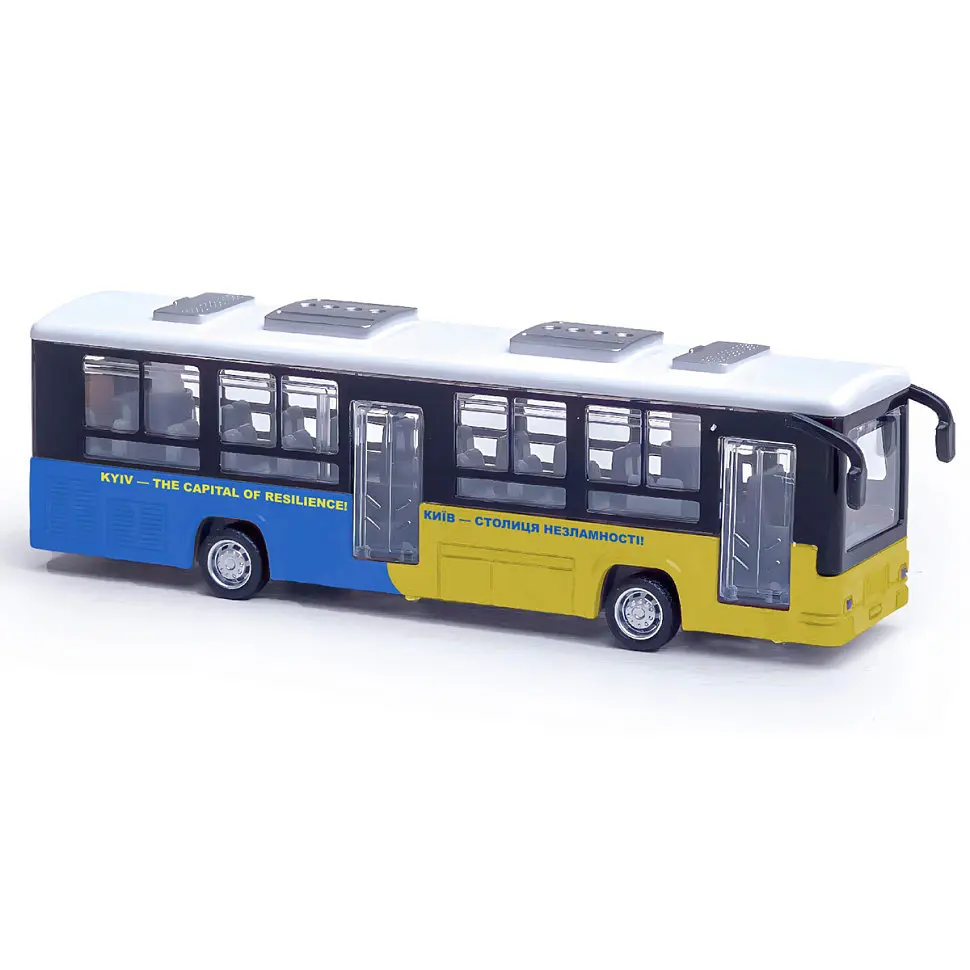 Дитяча колекційна модель "Автобус Київ" S2 TechnoDrive 250418CGO пластиковий бокс - фото 2