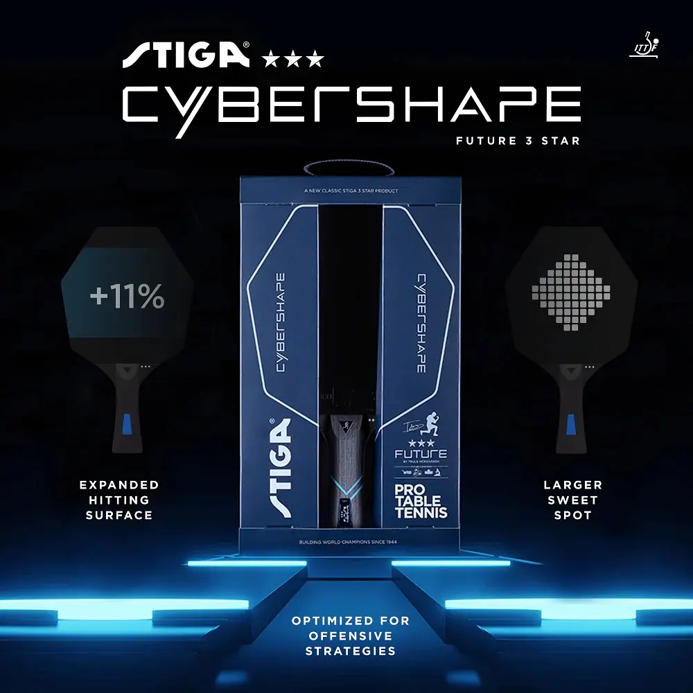 Ракетка для настільного тенісу Stiga Cybershape Future 3 Star FL (1213-0304-35) - фото 5