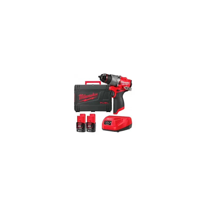 Дриль-шуруповерт акумуляторний безщітковий MILWAUKEE, M12 FDD2-202X, 37Нм (ЗУ, 2х2Аг, HDкейс) - фото 2