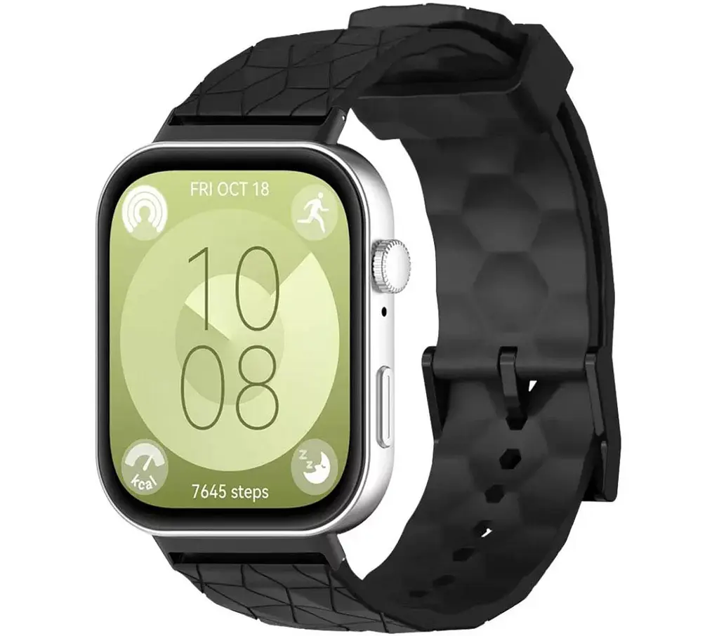 Ремінець силіконовий Primolux Dimond для смарт-годинника Huawei Watch Fit 3 / Fit 4 / 4 Pro - Black - фото 2