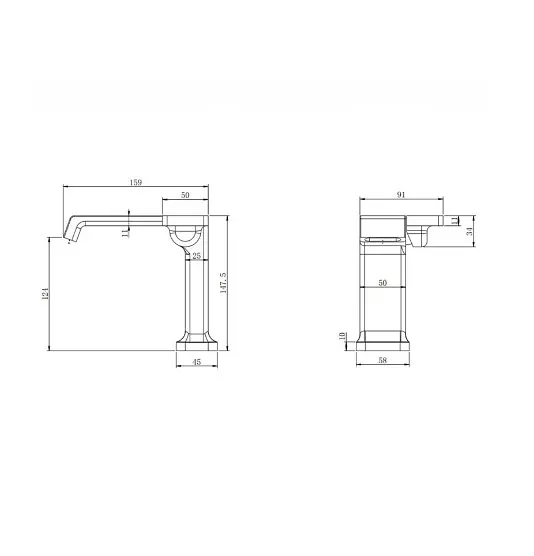 Змішувач для раковини Mixxus Premium Terra 001 (NUT) (MI8378) - фото 2