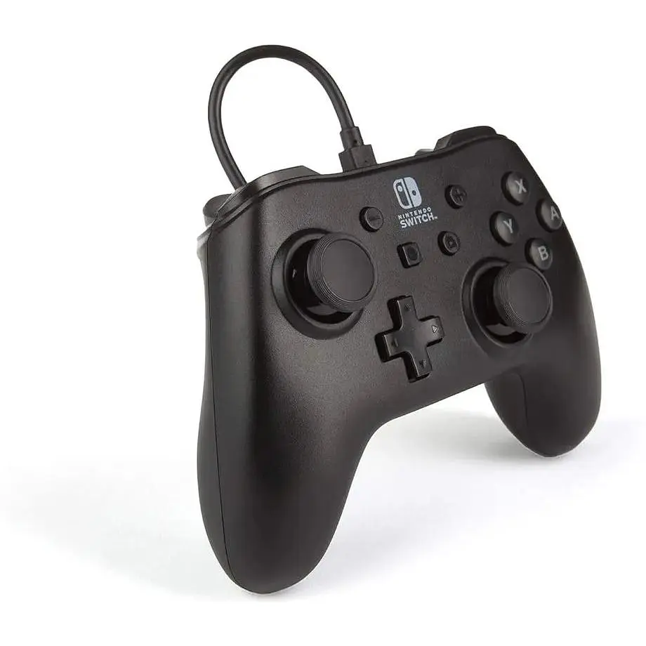 Дротовий контролер PowerA Nintendo Switch - чорний, знімний 10-футовий USB-кабель, офіційна ліцензія Nintendo - фото 2