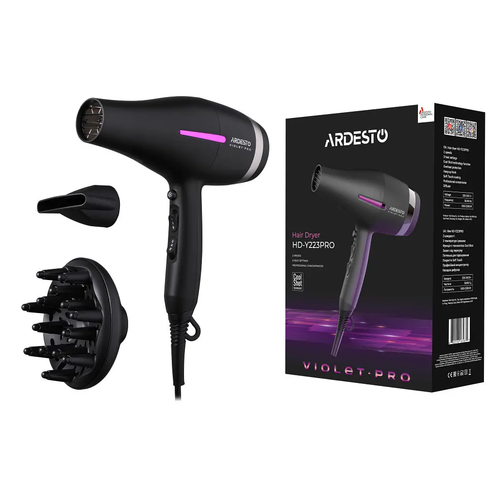 Фен Ardesto HD-Y223PRO - фото 6