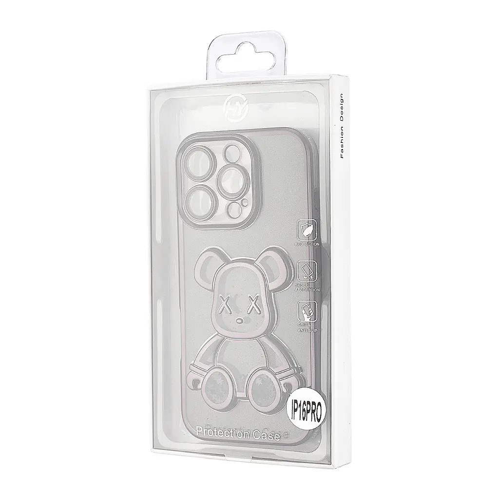 Чохол Shining Bear Case Protected Camera iPhone 16 Pro Black - фото 2