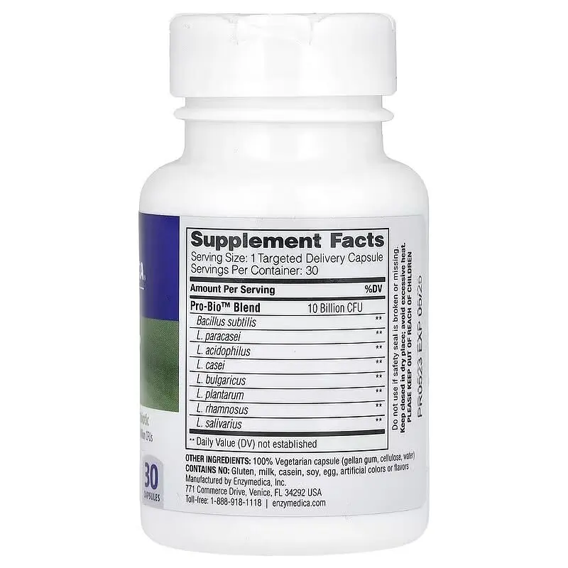 Пробіотики і пребіотики Enzymedica Pro Bio, 30 капсул - фото 2