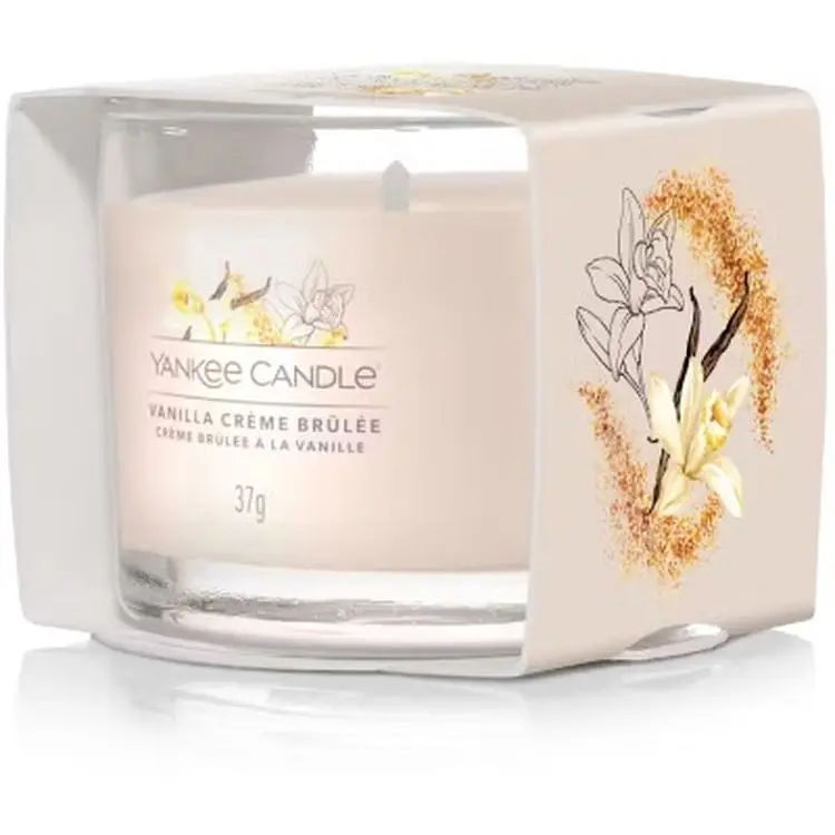 Свеча Yankee Candle Mini Vanilla Creme Brulee Ванильный крем-брюле 37 г (1686346E) - фото 2