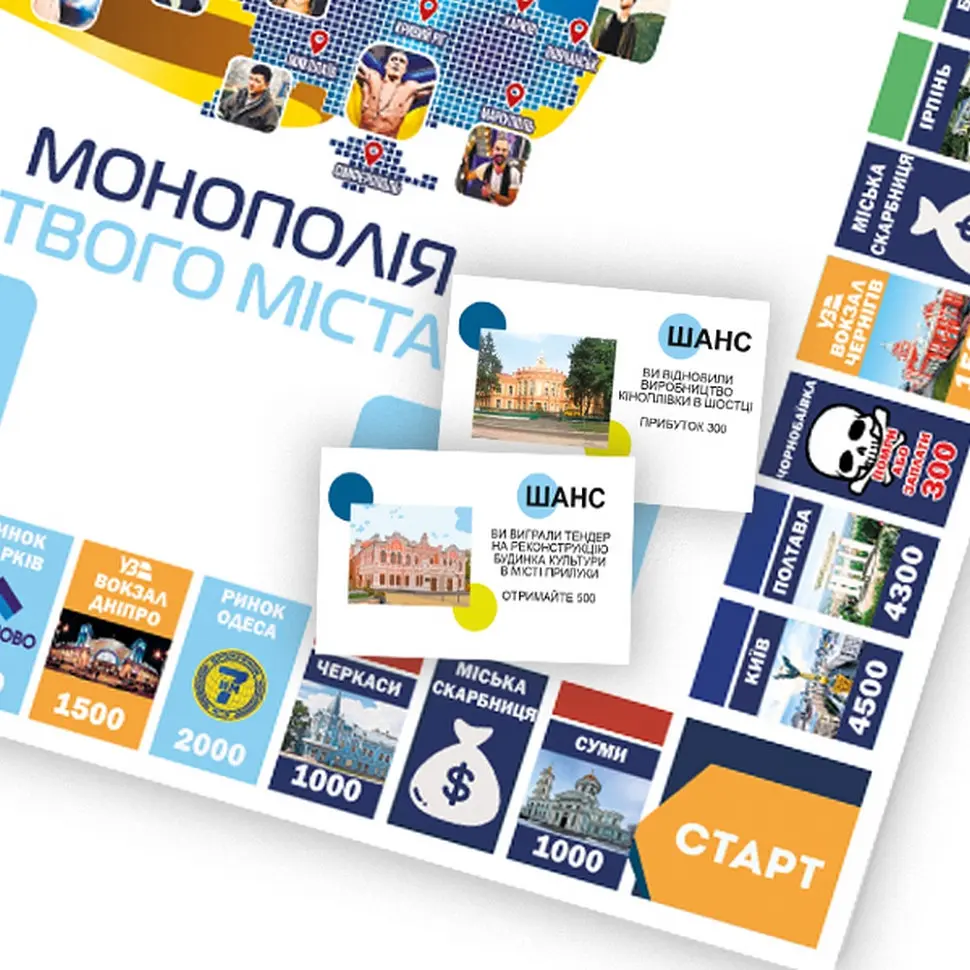 Настільна гра FlixPlay Монополія твого міста стікери філій (PLR-0031) - фото 7