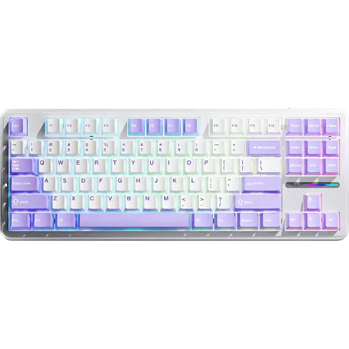Клавіатура Aula F87 Gaming KRGD Blue Switch RGB White (6948391202464) - фото 3