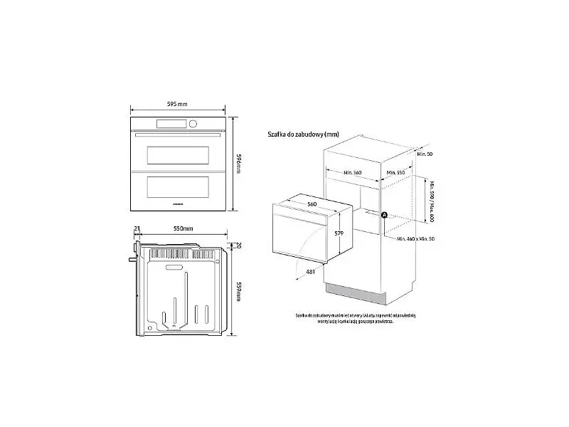 Духова шафа Samsung Dual Cook NV7B5685BAK - фото 7