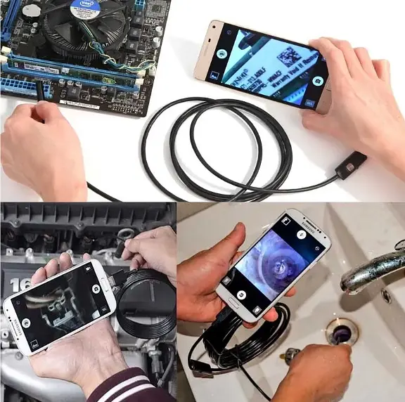Камера Ендоскоп Android та PC Endoscope, гнучка USB-камера (100P) 3.5 м - фото 7