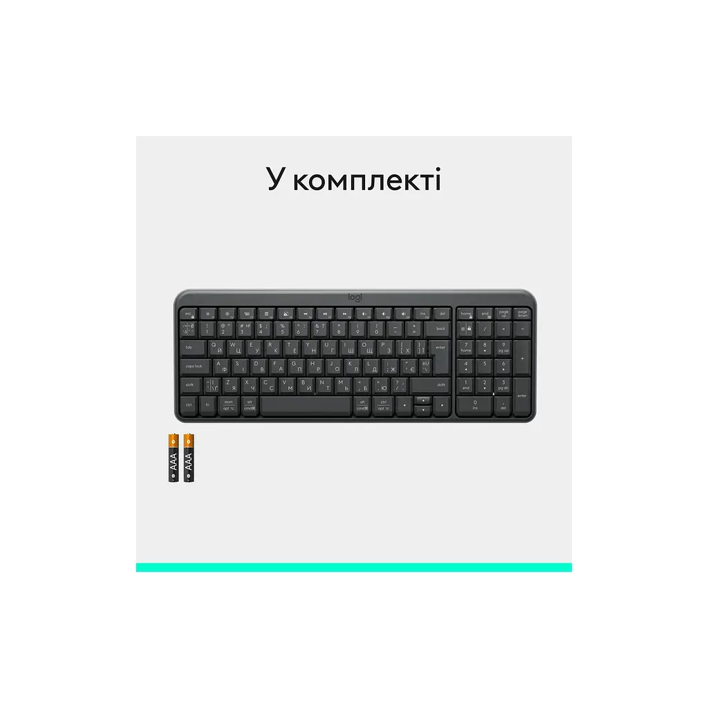 Клавіатура Logitech K250 Bluetooth UA Graphite (920-013822) - фото 8