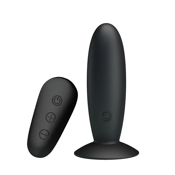 Анальна вібропробка з дистанційним керуванням LyBaile Mr Play Super-Smooth Vibrating Butt Plug, 11х3.3 см