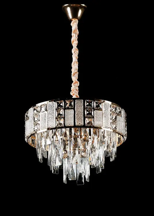 Підвісна кришталева люстра Splendid Ray L5602A/400/5 (FGD), золото, 5 ламп E14, від 6-15 м² - фото 2