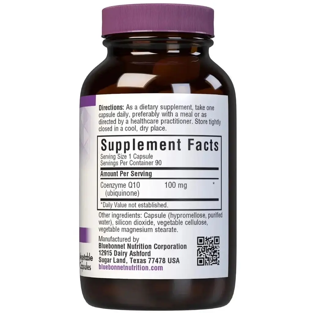 Коензим Q10 Bluebonnet Nutrition CoQ10 100 мг 90 вегетаріанських капсул - фото 4