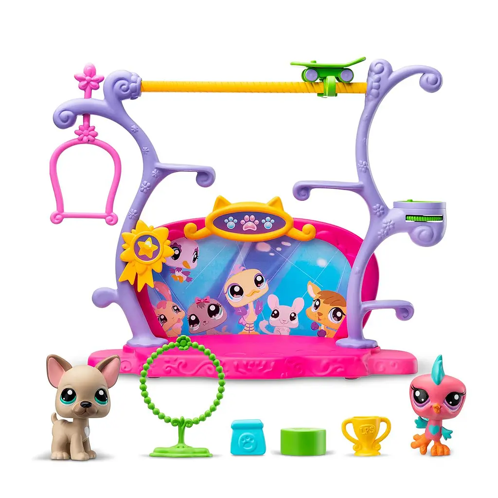 Ігровий набір LITTLEST PET SHOP – ШОУ ТАЛАНТІВ (2 фігурки, сцена, аксес.) LITTLEST PET SHOP 00558 - фото 2